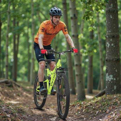 26 Inch Mountain Bike, 7-Speed High-Carbon Steel/Aviation Grade Frame with V Brake, Adjustable Ergonomic Seat for Adults