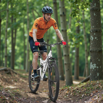 26 Inch Mountain Bike, 7-Speed High-Carbon Steel/Aviation Grade Frame with V Brake, Adjustable Ergonomic Seat for Adults