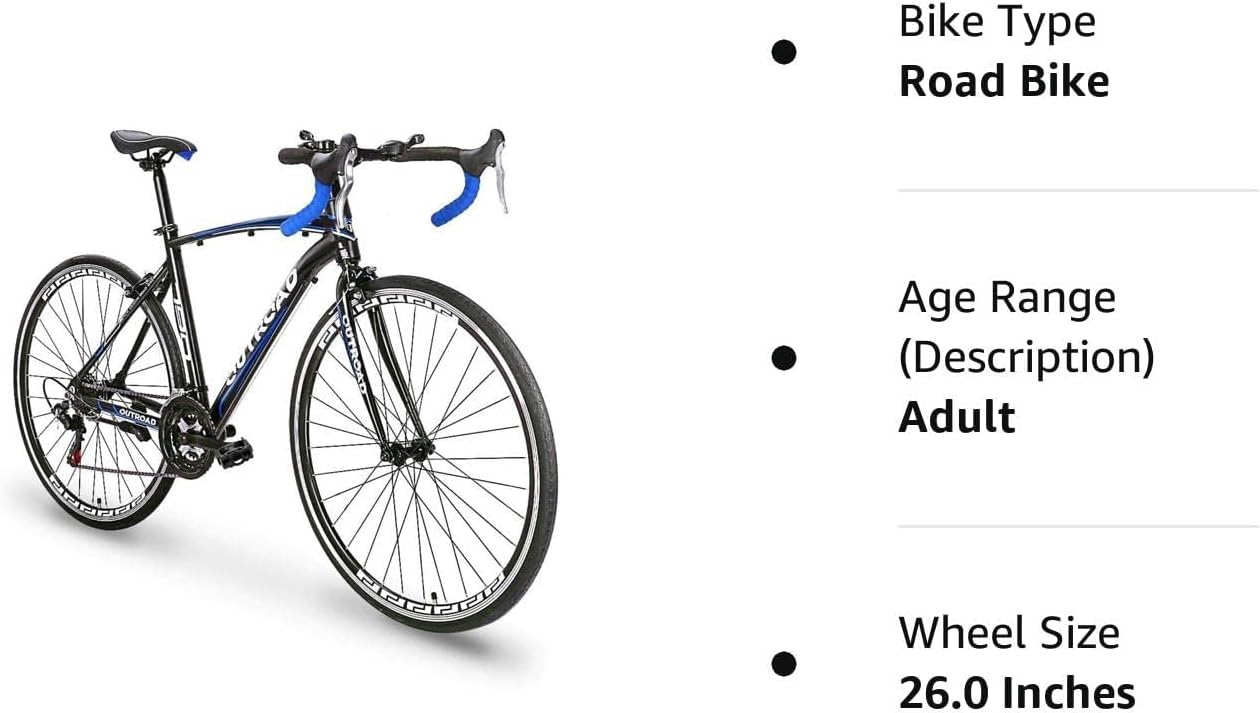 700C Wheel 14/21-Speed Shifter Road Bike with Dual Disc/C-Brake and Alloy Fork, Commuter Bicycle with Shock Absorption, Lightweight Aluminium Alloy Frame, Racing Bicycle for Men and Women