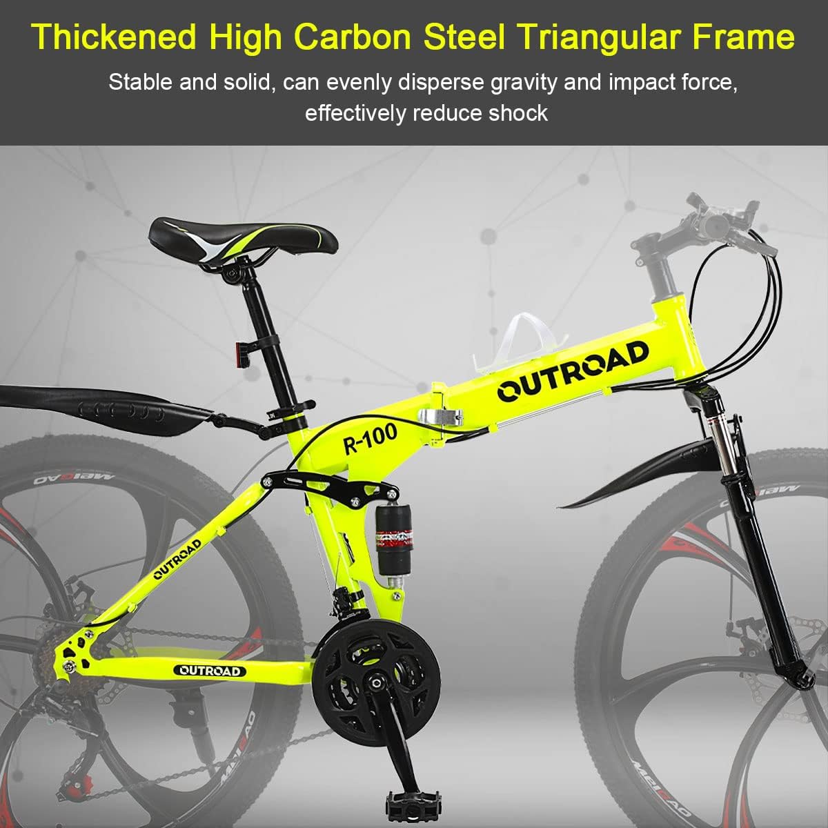 
OUTROAD bicycle details and lifestyle image