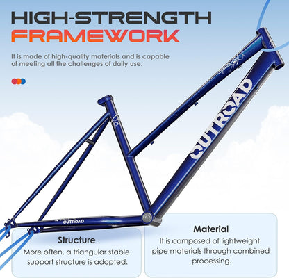 
OUTROAD bicycle details and lifestyle image