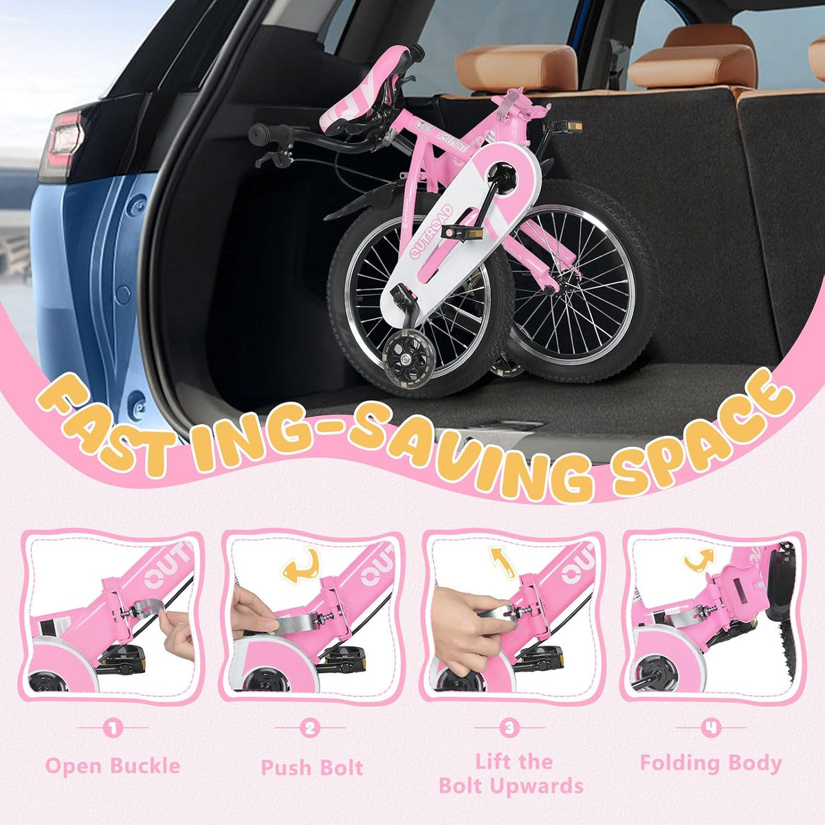 
OUTROAD bicycle details and lifestyle image