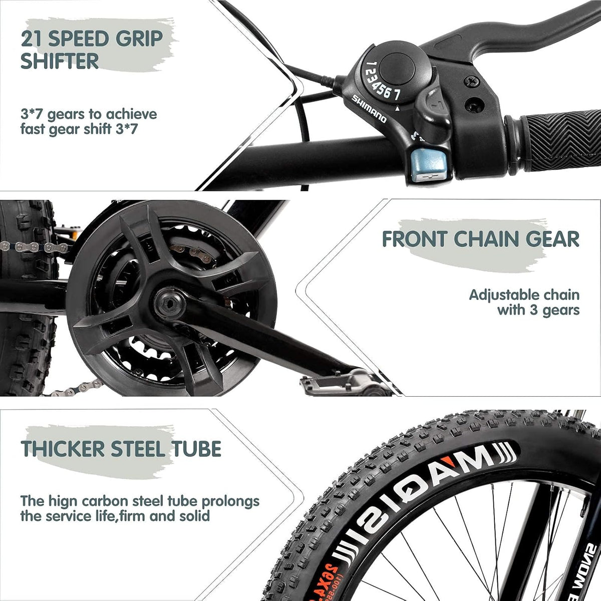 
OUTROAD bicycle details and lifestyle image