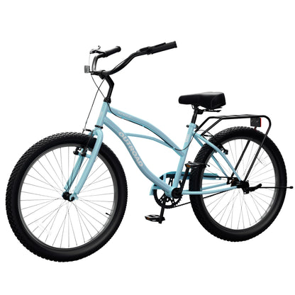 
OUTROAD 26-Inch Single-Speed City Cruiser Bike — Blue