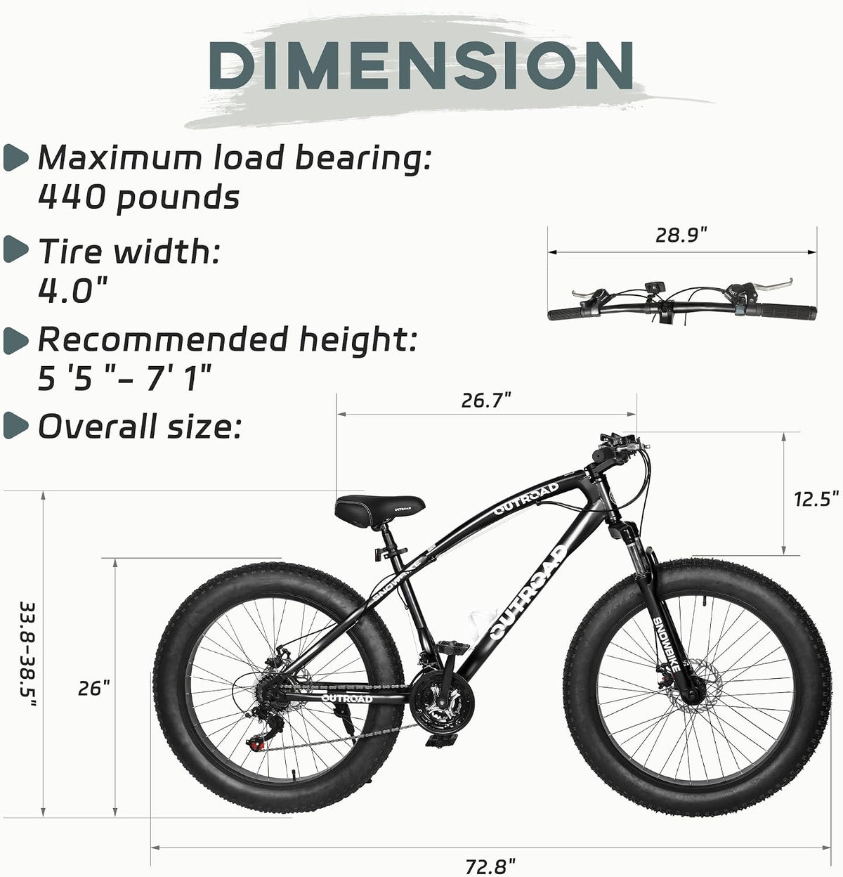 
OUTROAD bicycle details and lifestyle image