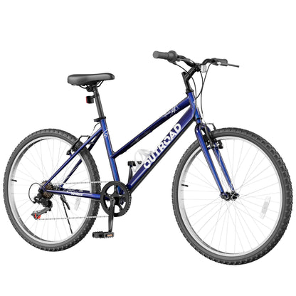 
OUTROAD 26-Inch 7-Speed Mountain Bike — Purple