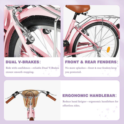 
OUTROAD bicycle details and lifestyle image