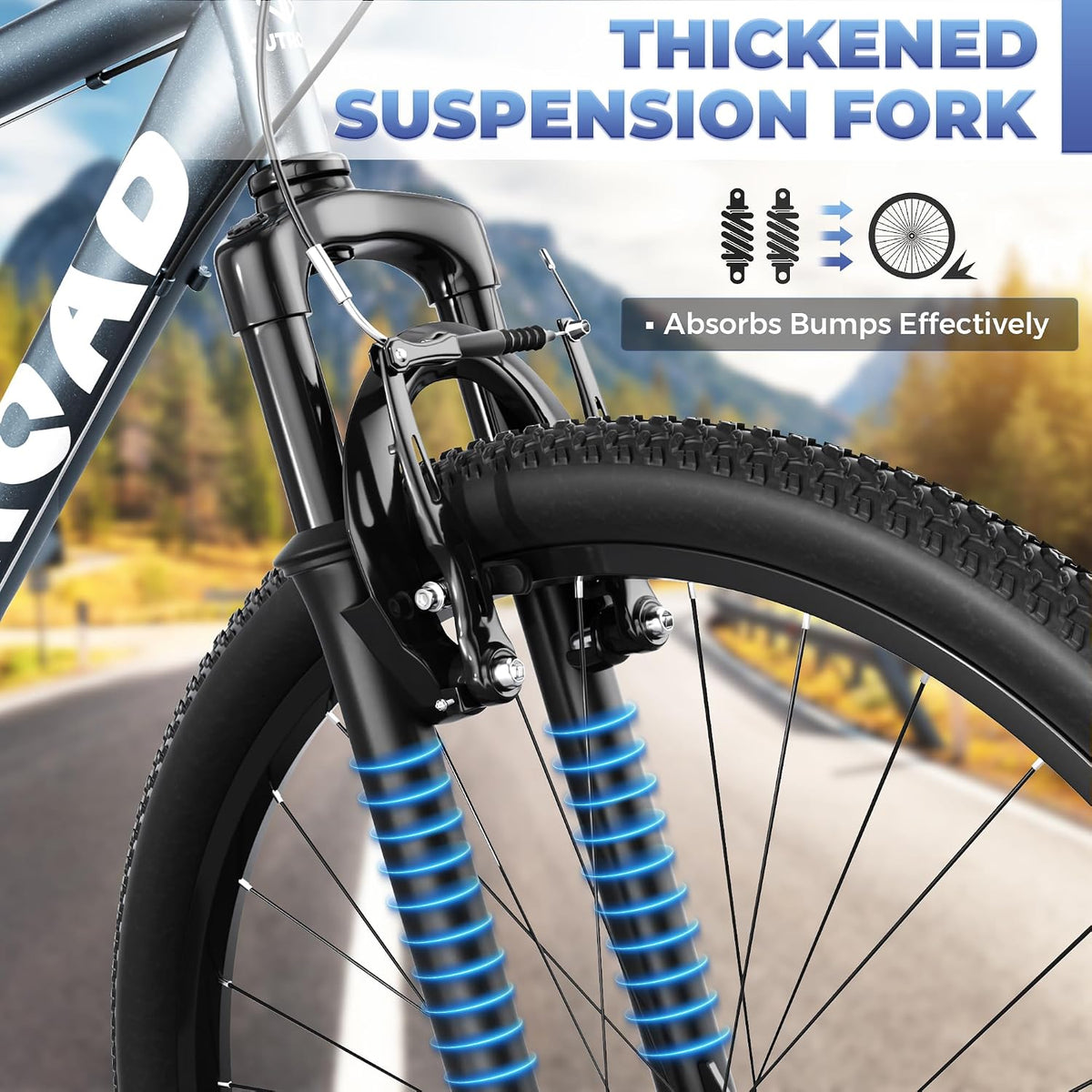 
OUTROAD bicycle details and lifestyle image