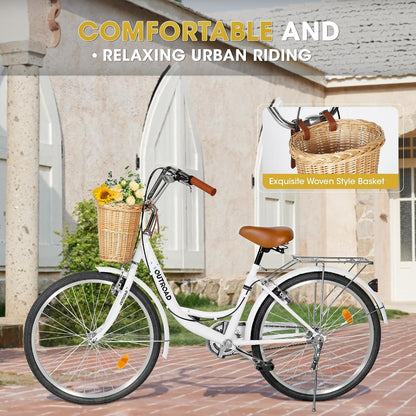 
OUTROAD bicycle details and lifestyle image
