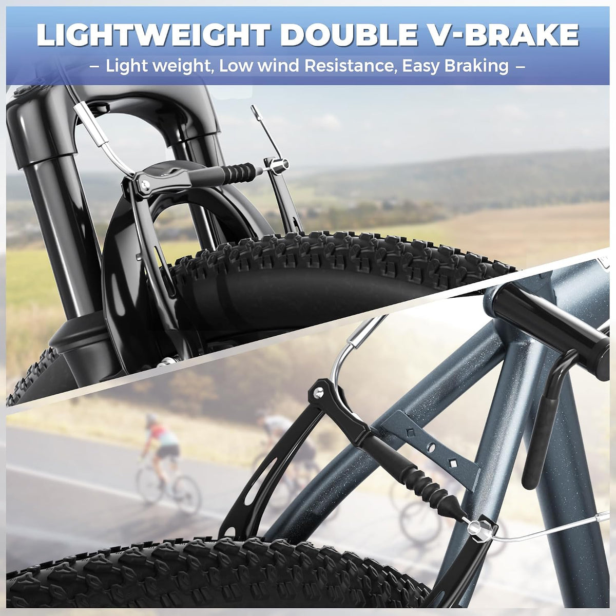 
OUTROAD bicycle details and lifestyle image