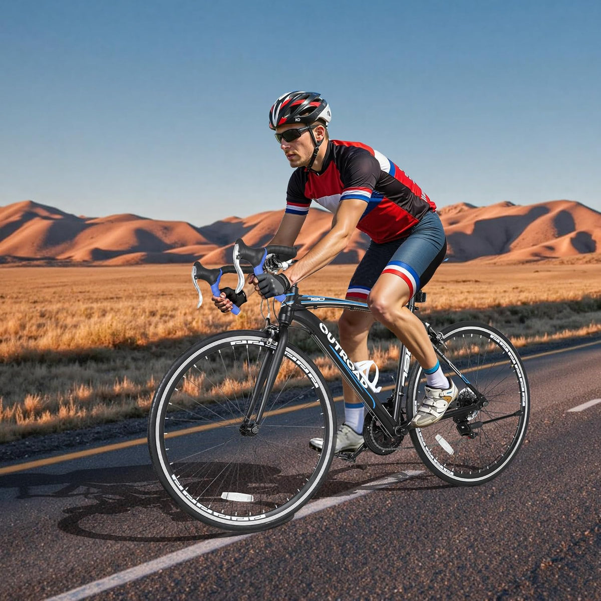 
OUTROAD bicycle details and lifestyle image