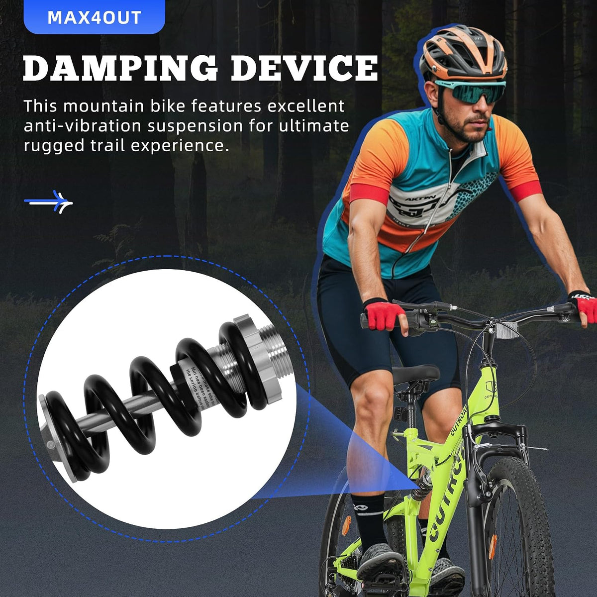
OUTROAD bicycle details and lifestyle image