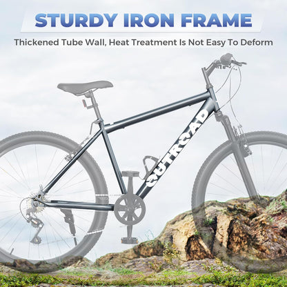 
OUTROAD bicycle details and lifestyle image