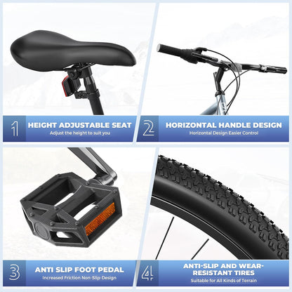 
OUTROAD bicycle details and lifestyle image
