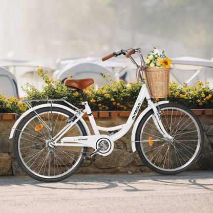 
OUTROAD bicycle details and lifestyle image