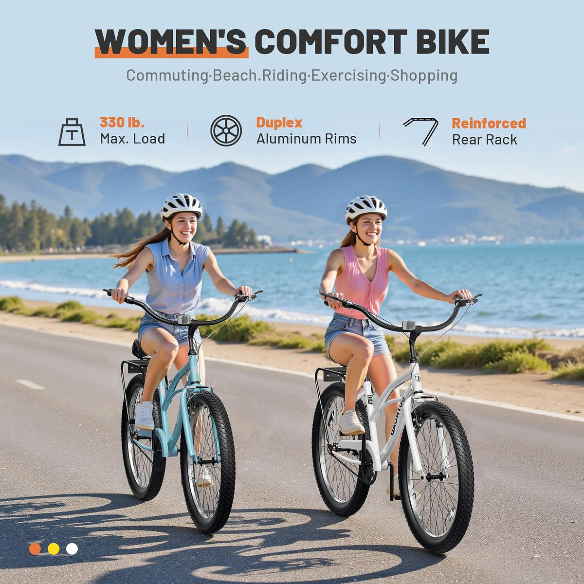 
OUTROAD bicycle details and lifestyle image
