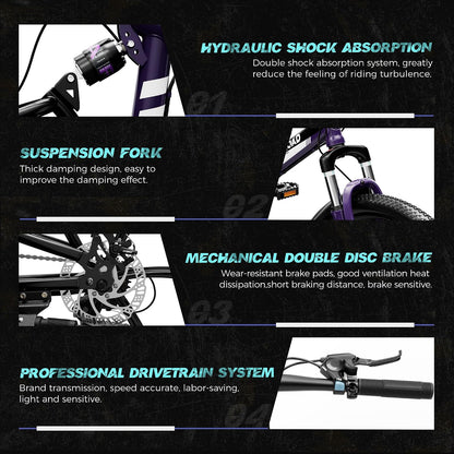 
OUTROAD bicycle details and lifestyle image