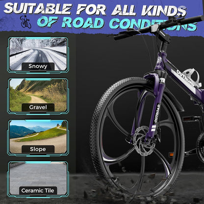 
OUTROAD bicycle details and lifestyle image