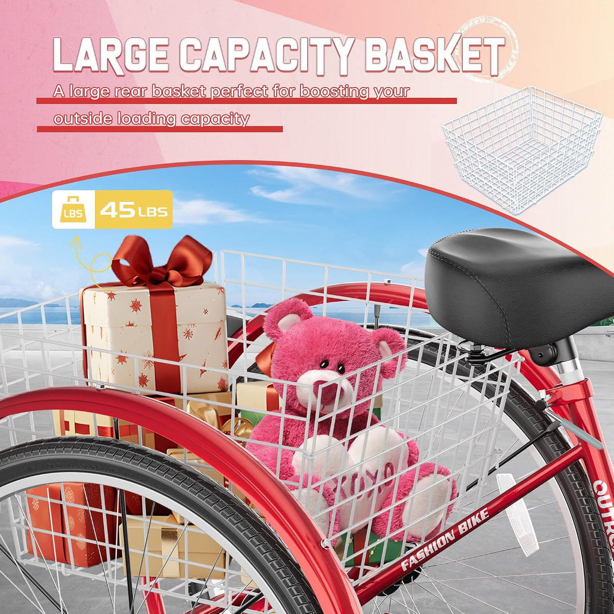 
OUTROAD bicycle details and lifestyle image