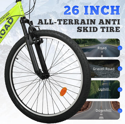 
OUTROAD bicycle details and lifestyle image