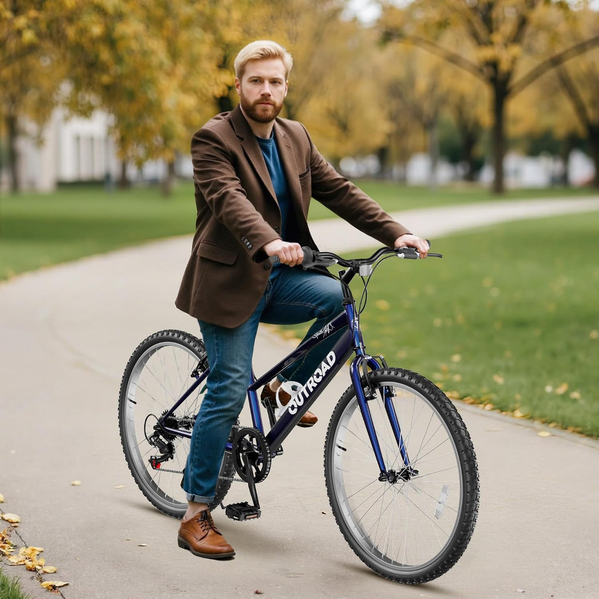 
OUTROAD bicycle details and lifestyle image