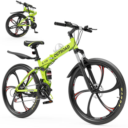 
OUTROAD 26-Inch 21-Speed Folding Mountain Bike — Default Title