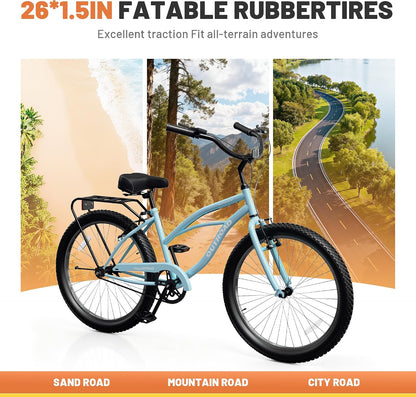 
OUTROAD bicycle details and lifestyle image