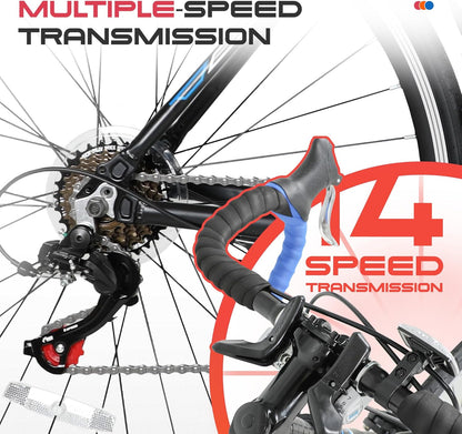 
OUTROAD bicycle details and lifestyle image