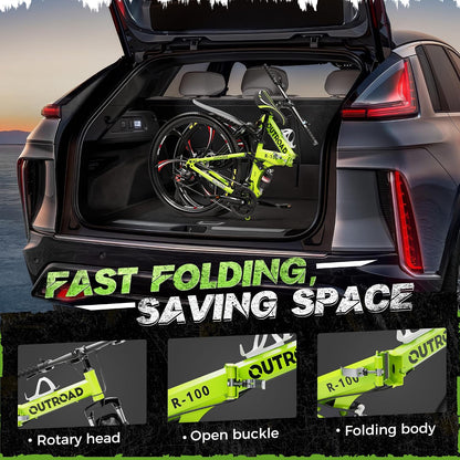 
OUTROAD bicycle details and lifestyle image