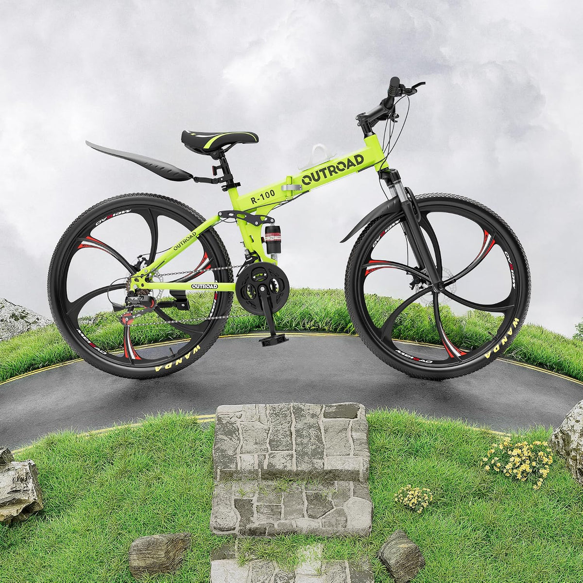 
OUTROAD bicycle details and lifestyle image