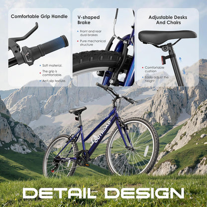 
OUTROAD bicycle details and lifestyle image